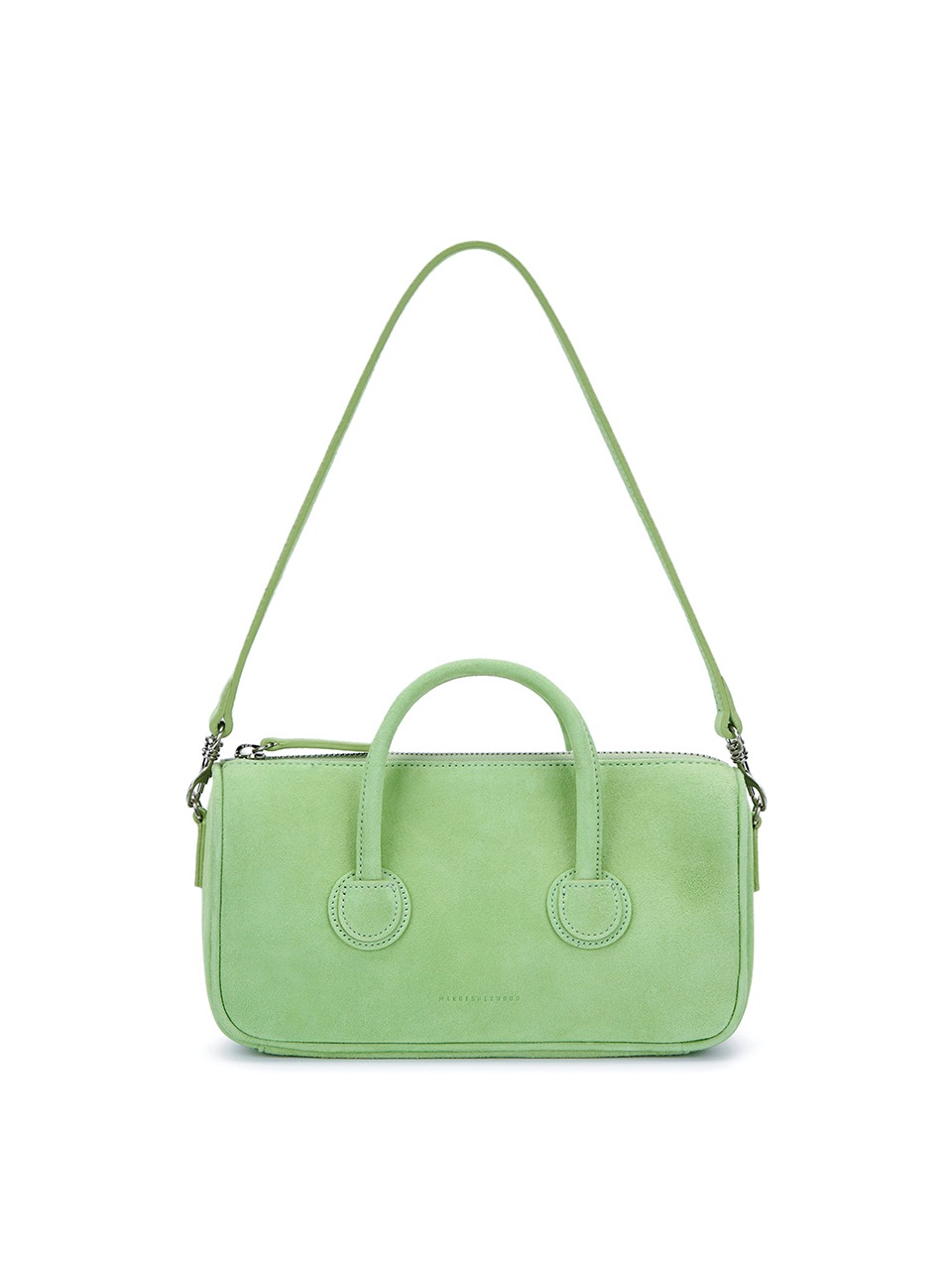 [exclusive] ZIPPER SMALL_apple mint suede