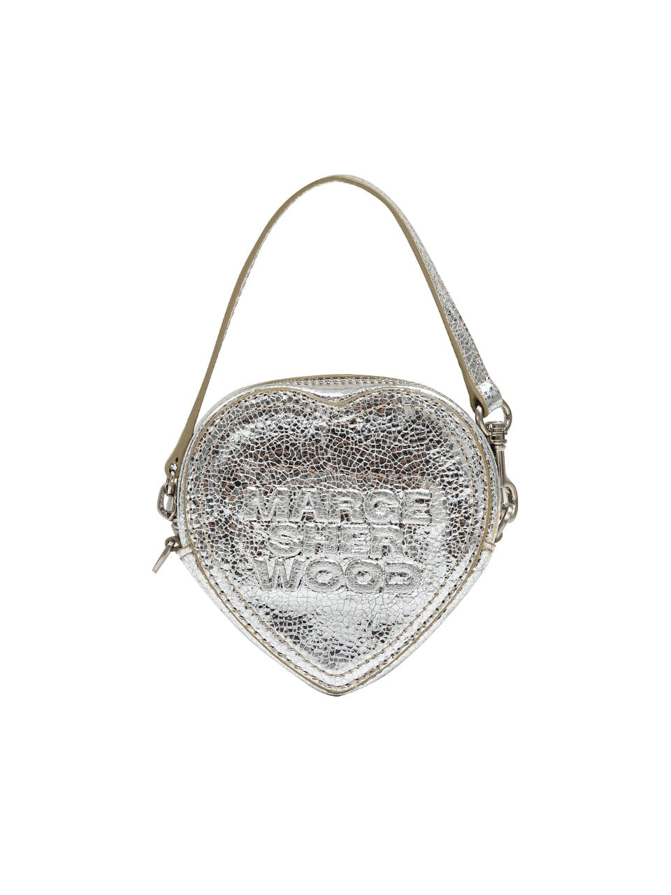 [exclusive] HEART POUCH_pebble silver