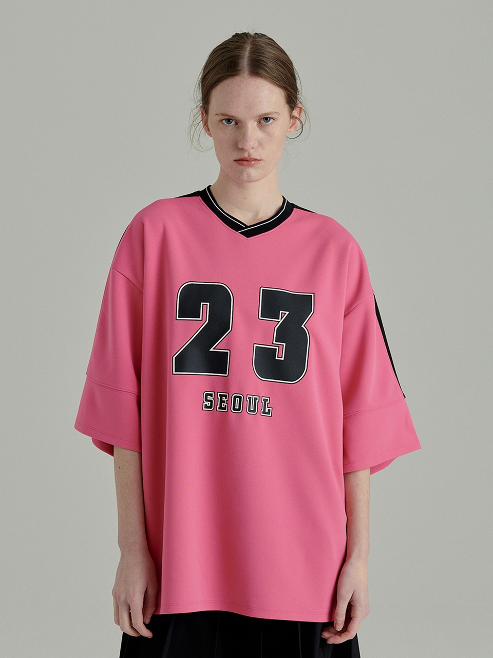 23 SEOUL COLORBLOCK T-SHIRT_pink
