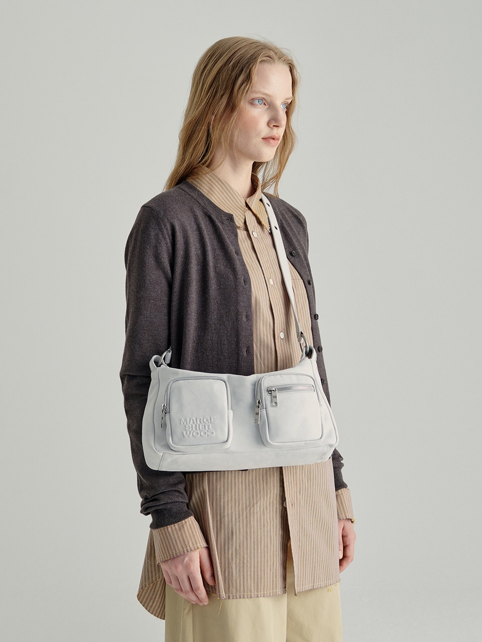 OUTPOCKET HOBO_cloud two-tone brushed